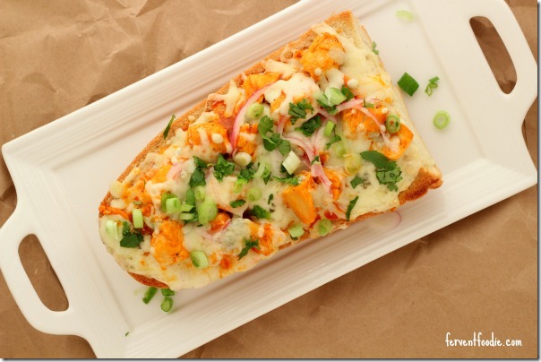 buffalo chicken french bread pizza 1