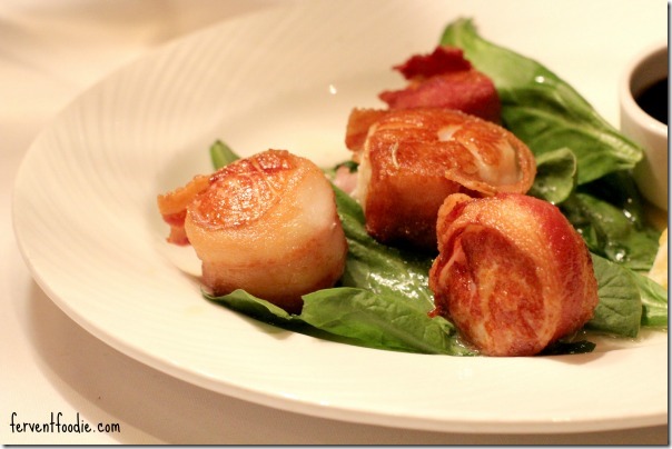 the palm charlotte bacon wrapped scallops